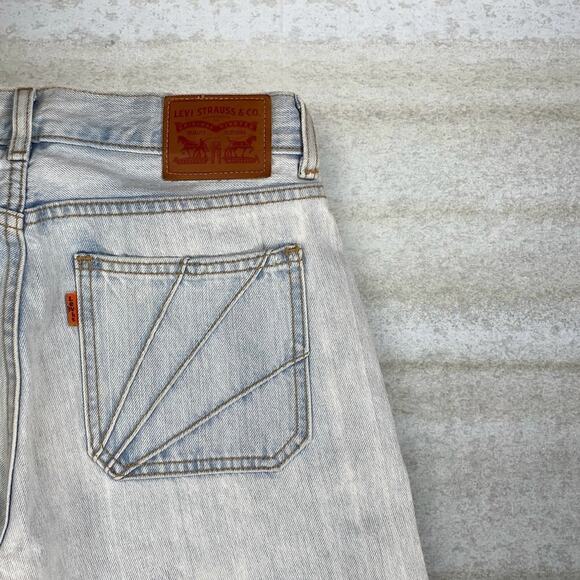 Vintage Y2K Levis Jeans 27x27 Regular Tapered Leg Fit Light Wash Orange Tab - Picture 3 of 8